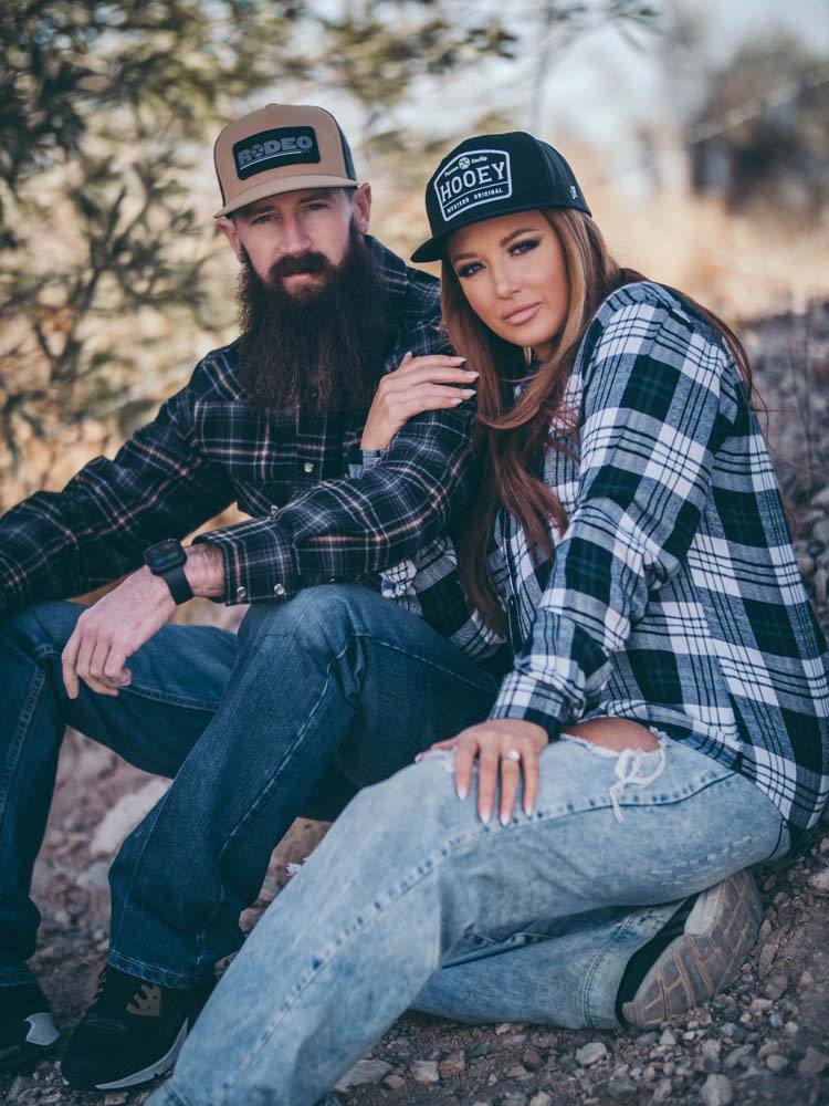 "Ladies Flannels" Black/White