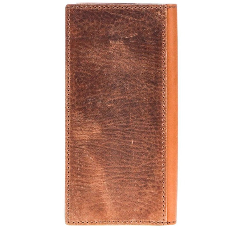 "Punchy Classic" Rodeo Wallet Brown /Tan Leather