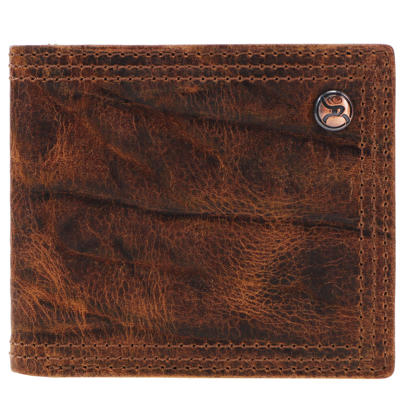 "Prime Time" Smooth Brown Bifold Wallet