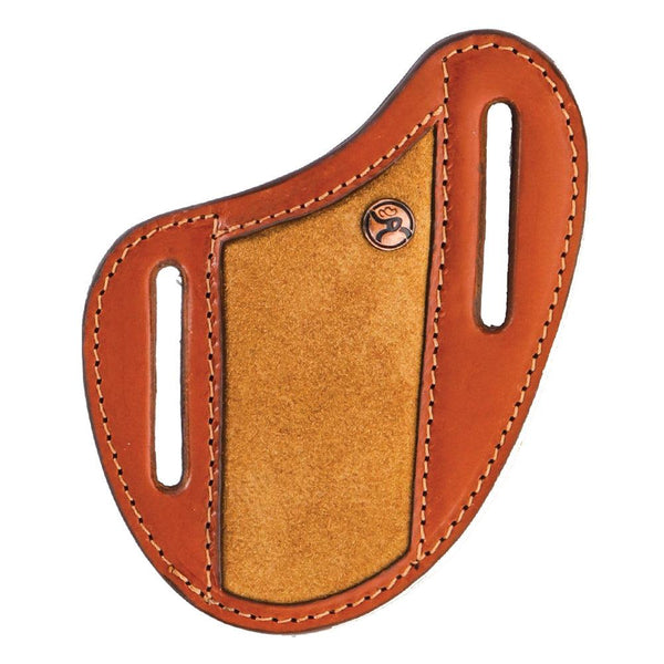 "Roughy Classic Roughout" Pancake Knife Sheath Tan/Brown