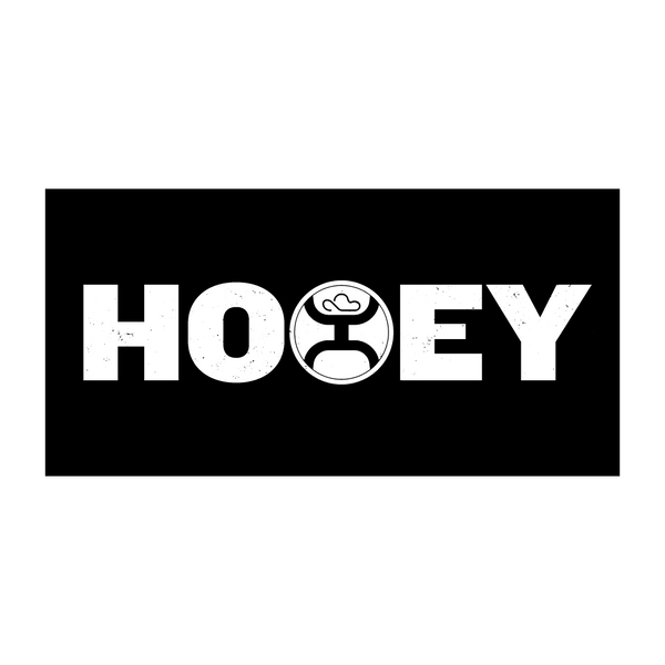 Hooey White/Black Decal