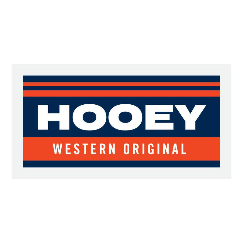 "Western Original" Navy/Orange Decal