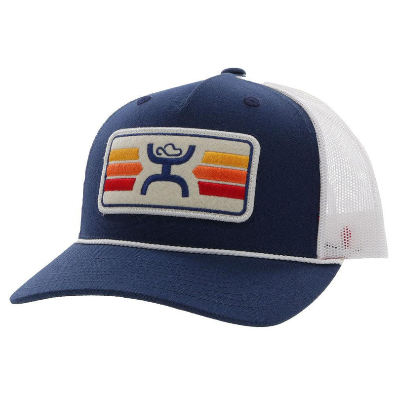 "Sunset" Navy/Cream Hat