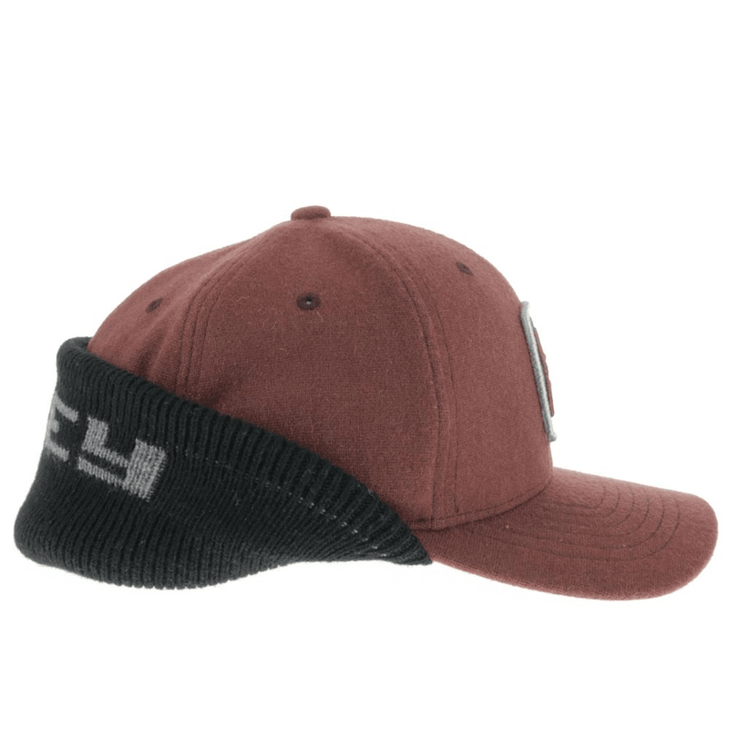 "Out Cold" Hat, Maroon/Black