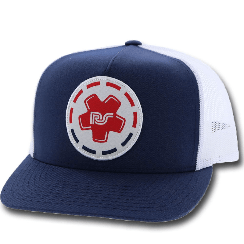 "Rocker Steiner" Hat, Navy/White