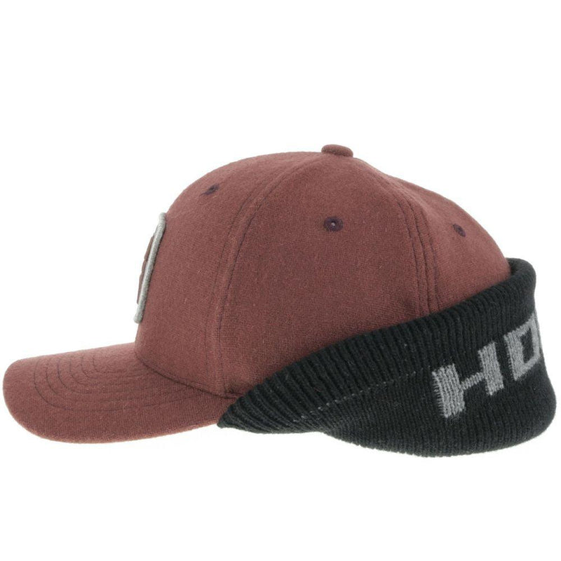 "Out Cold" Hat, Maroon/Black